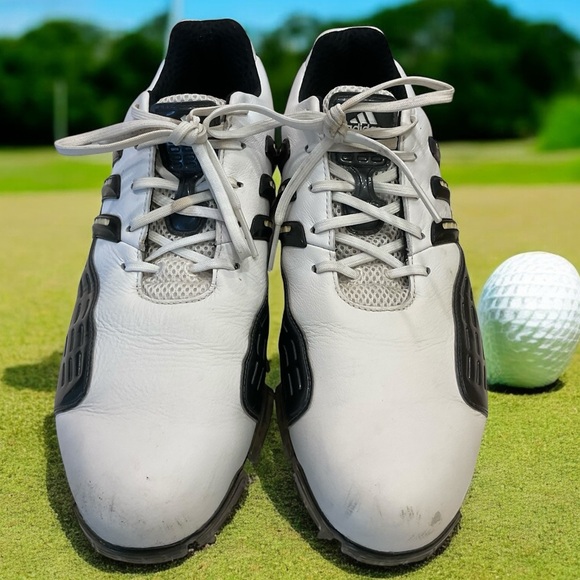 adidas Other - Adidas Grip Zone Golf Shoes, Men’s Size 12, Leather, Black & White